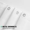 1Pc White Lightweight Shower Curtain Liner With Magnets & Metal Grommets, Plastic Bath Curtain Bathroom Decor & Accessories