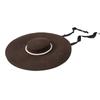 Autumn and Winter New Fashion Retro British Pearl Decoration Big Eaves Flat Top Wool Top Hat Dance Show Concave Hat