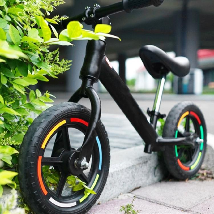 Reflective Tire Sticker Children Balance Bike Warning Stickers Kids Balance Bike Wheel Decoration Bike Accessories