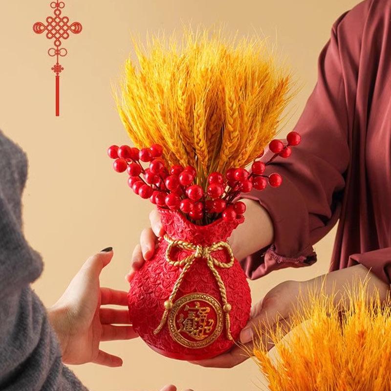 Wheat Ear Vase Decoration: Home Centerpiece & Housewarming Gift