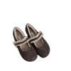 Japanese velvet Boken shoes women's 2025 autumn and winter new one-word belt Mary Jane Doudou single shoes flat-soled maternity cotton shoes
