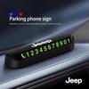 Car Temporary Parking Card Phone Number Card Plate Telephone For Grand Cherokee Wrangler JK Gladiator Compass Renegade Wago