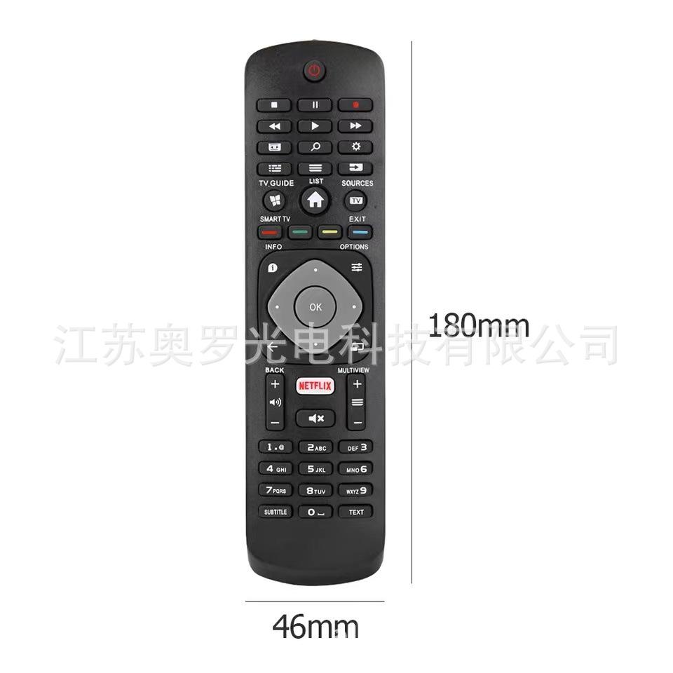 Suitable for Philips TV Remote Control HOF16H303GPD24 SMART NETFLIX 398GR08B less