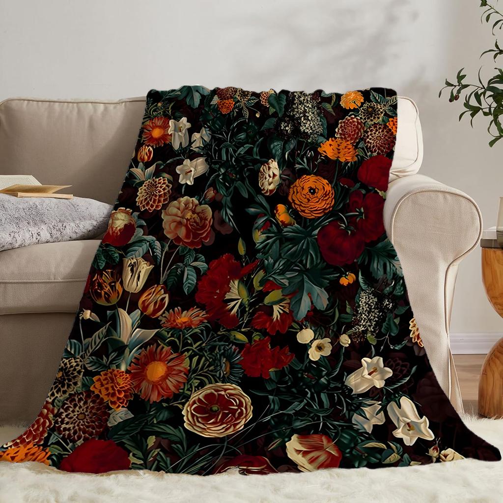Flanell Überwurfdecke Druckdecke Superweich Gemütliche Nickerchen-Decke für Bett Sofa Büro Reise Maschinenwaschbar Perfektes Wohngeschenk