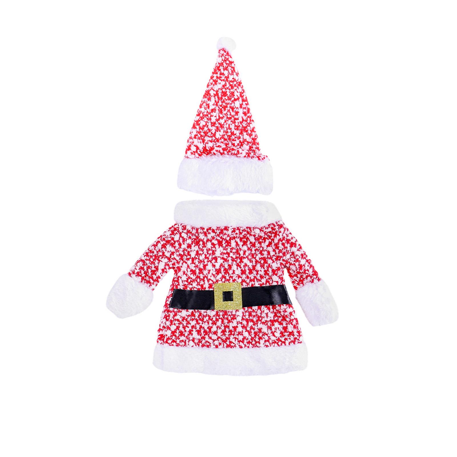 

Рождественские украшения, Новая одежда и шляпы, Чехлы для винных бутылок, Вязаные объемные чехлы для красного вина, Винные сумки для обеденного стола One Size