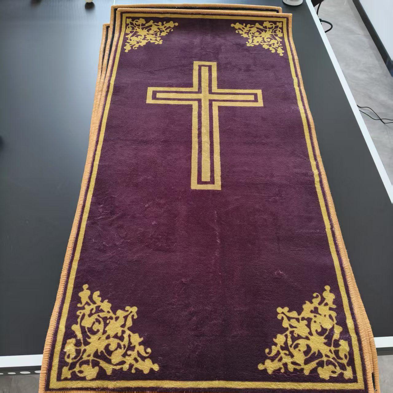 

Carpet customization rug d pictures, printed imitation cashmere material 100X50 CM темно-червоний колір