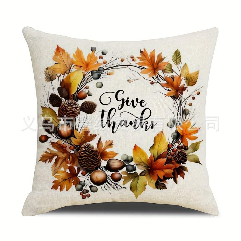 Autumn Pumpkin Pattern Pillowcases - Decorative Throw Cushion Covers