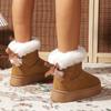 Velvet, Thick, Snow Boots, Thick Soled Shoes, Bow Tie, Warm Shoes, Plus Size, Cotton Shoes