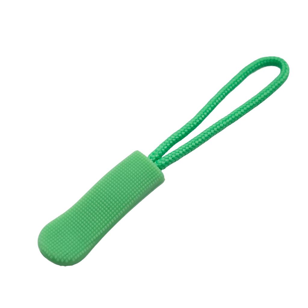 Colored PVC Zipper Pull Rope with Removable Drawstring and Rubber Pull Tab for Bags and Luggage