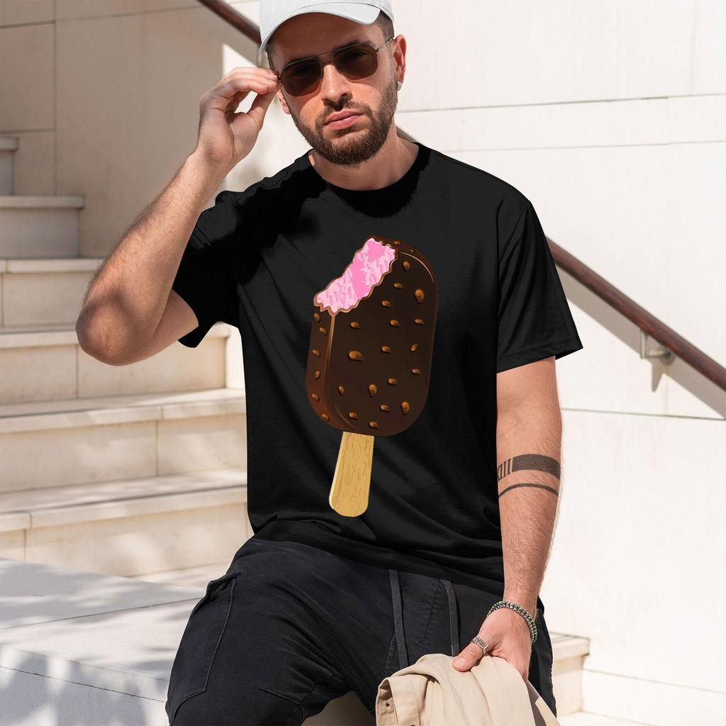 E Cream Ocolate Bar Grhs Vintage Unisexs Summer Tshirt Casual Tshirts Oneck Shortsved Tee T Shirts Streetwear 2026 New Model Sh