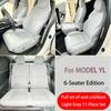 Wear Resistant Breathable PU Seat Cushion Set Split Single Seat & Back Protector Pad for Tesla Model Y YL Juniper 2025 Plus
