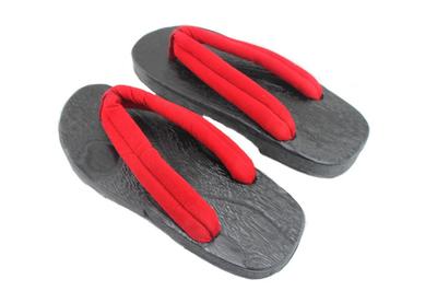 Convenient White and Black Geta Sandals Are Perfect for Japanese Cosplay and General The Simple Red Straps Make Them Perfect for and Size Naissant's