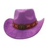 New Western Cowboy Hat Resort Style Performance Stage Jazz Hat Men'S And Women'S Niche Ethnic Style Top Hat
