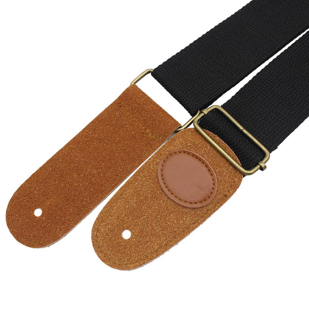 IRIN Comfortable Cotton Woven Folk Guitar Shoulder Strap (Brown)
