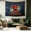 Custom Name Al Ahly SC Printed Tapestry – Wall Hanging for Bedrooms, Dorms, and Home Decor