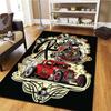 Street Graffiti Car Pattern Square Carpet,Area Rug,Carpet Rug for Living Room Bedroom Sofa Playroom Decor,Non-slip Floor Mat,Holiday Birthday Gifts