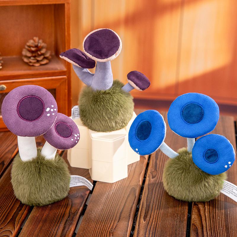Creative Enoki Bamboo Fungus Plush Mushroom Toy | Wild Mushroom Doll Ornament for Children and Girls Gift
