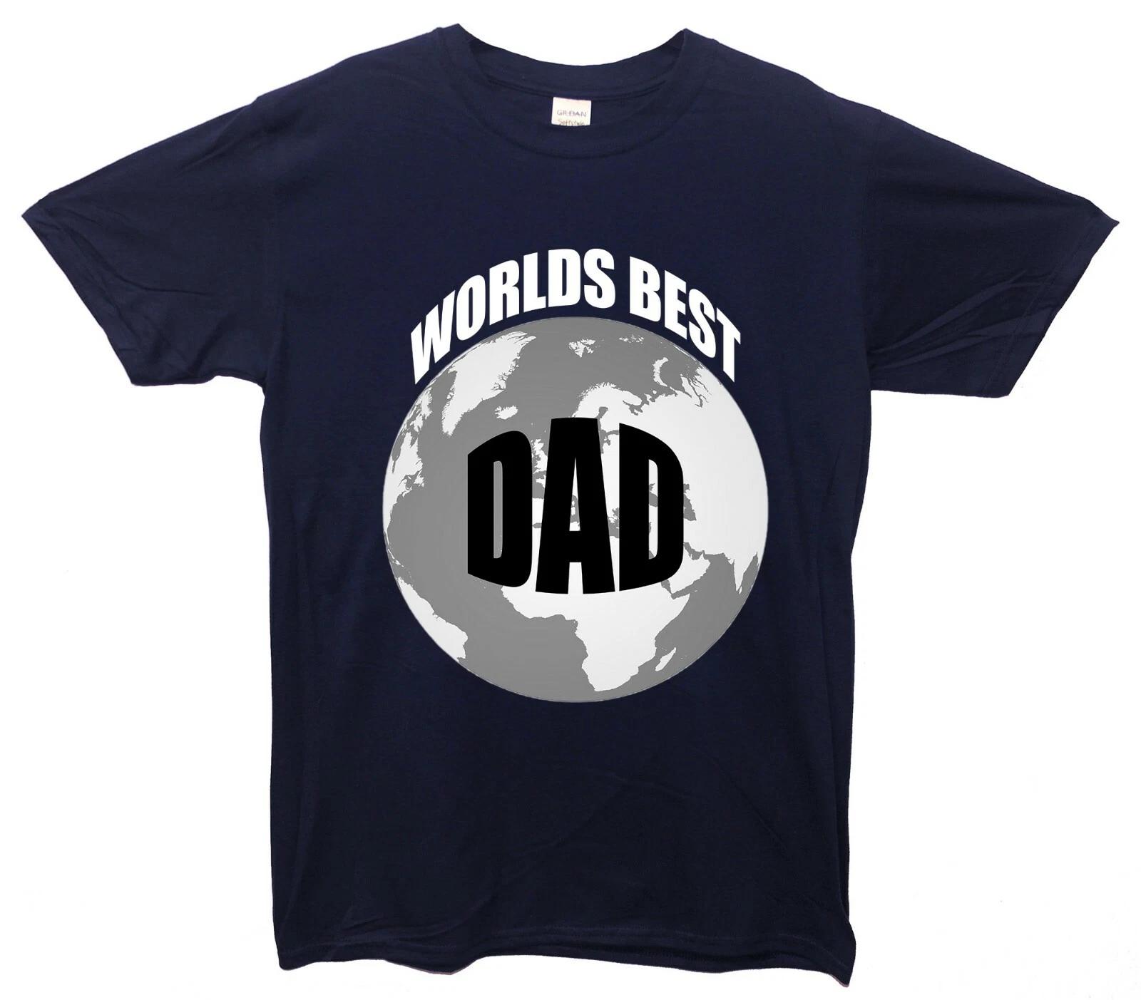 Worlds Best Dad Printed T-Shirt Fathers Day XL