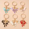 Fashion Bowknot Keychain Simulation Handbag Shoes Key Ring Pendants for Women Girls DIY Handmade Jewelry Gifts