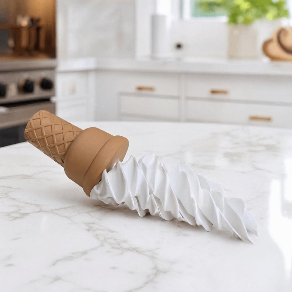 Creative Ice Cream Retractable Toy Realistic Simulation Novelty Gag Gift Funny Trick