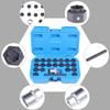 1/2" Drive Cr-Mo Steel Anti-Theft Lug Nut Key Set, 22pcs Wheel Lock Removal Tool - Time-Saving Car Repair Kit Fit All BMW Models