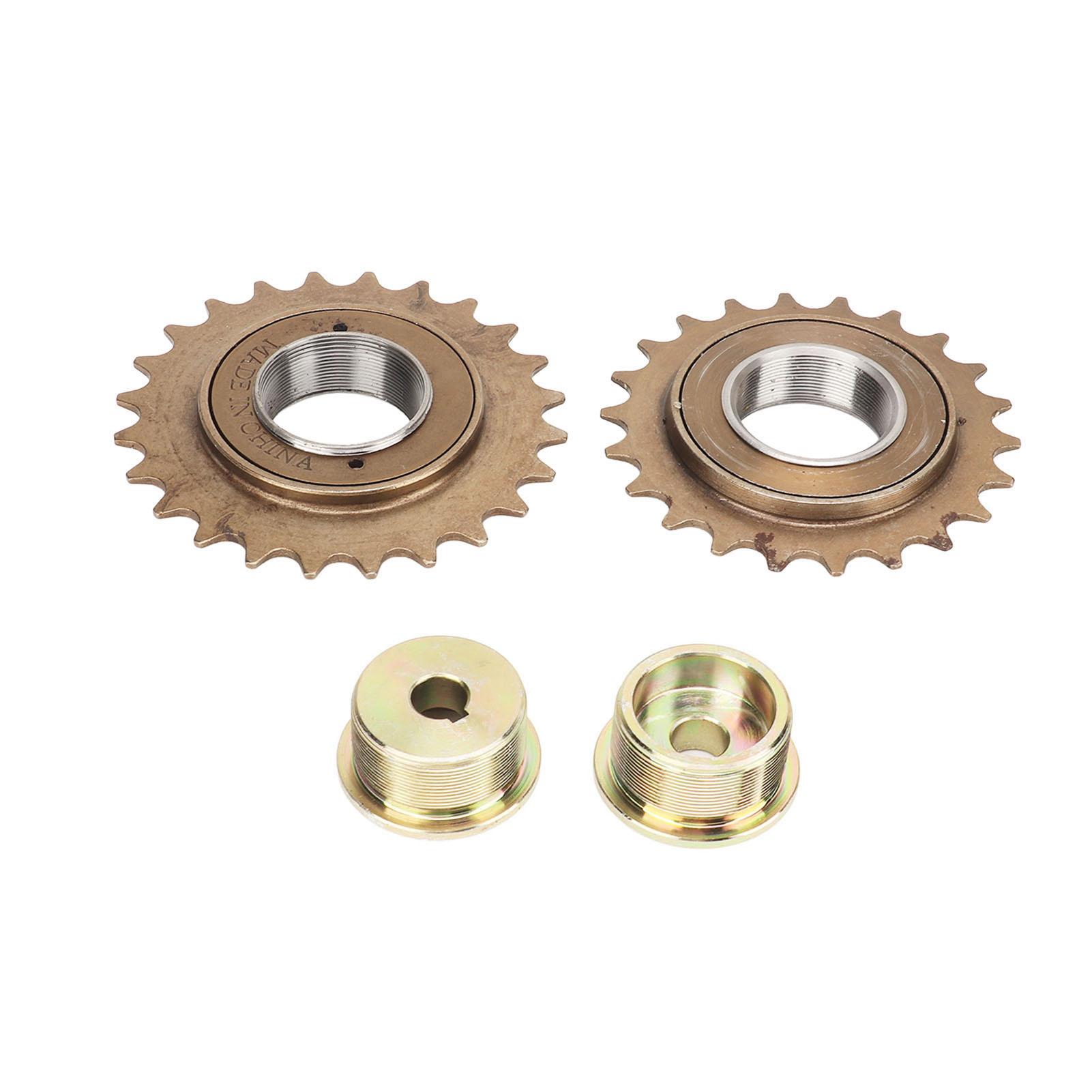 Велосипедная трещотка 24T Велосипедная трещотка Адаптер для трещотки Железный с трещоткой 22T 24T Адаптер для трещотки с левым и правым приводом для модификации золотой