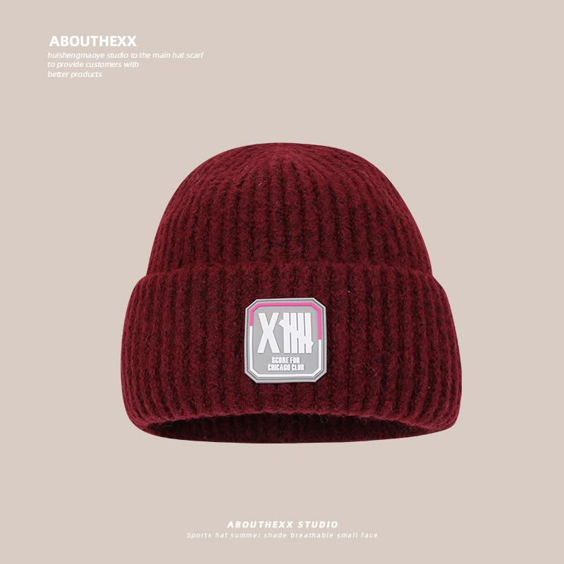 Hats for Women Warm Knitted Hats  Korean Style  Fashionable and Versatile Student Outdoor Cold Wool Hats  Japanese Cold Hats  Men