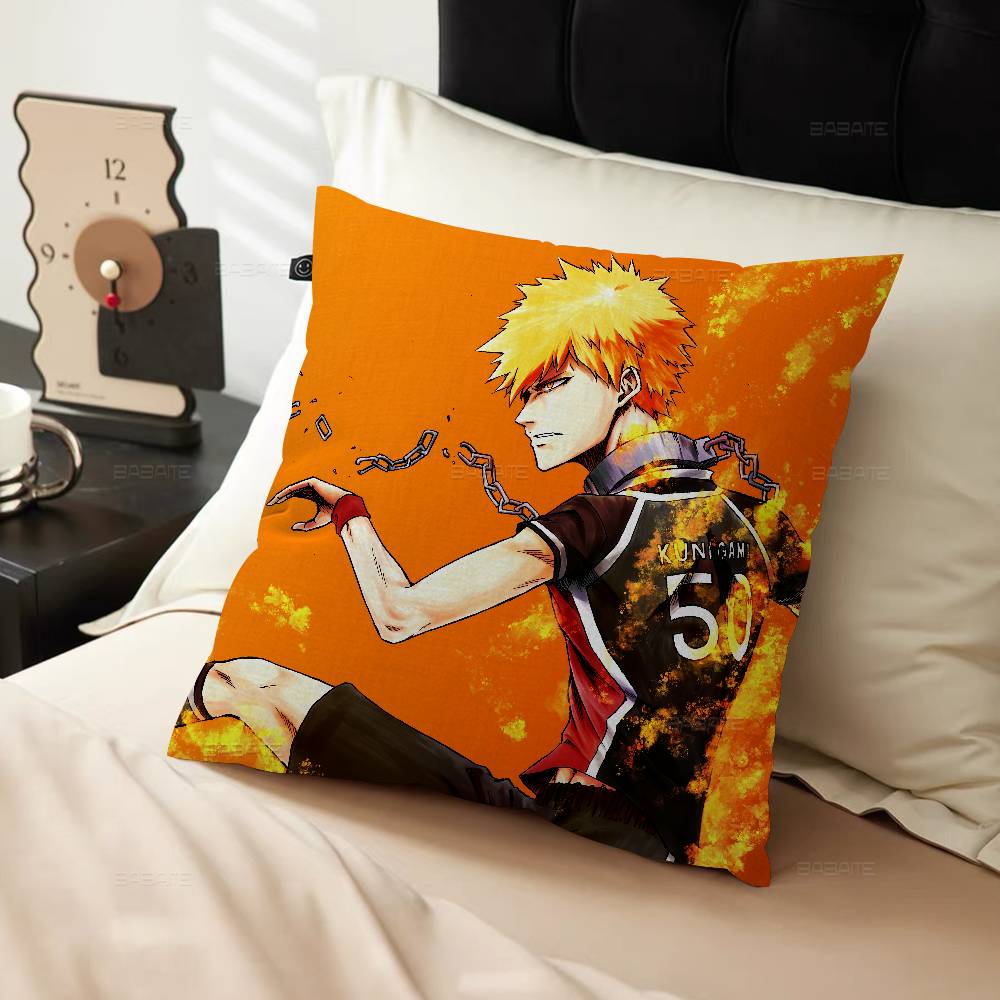 Japan Manga Blue Lock Pillow Cover Sofa Cushion Cover Home Room Decoration Children Gift
