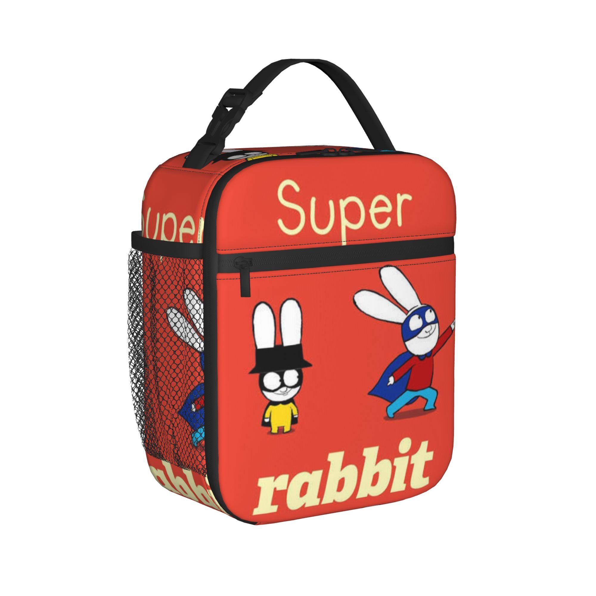 Simon Superkonijn Geïsoleerde Lunchtassen voor Mannen Vrouwen Voedselcontainer Tassen Draagbare Thermische Koeler Bento Box Voor Picknick Option 1