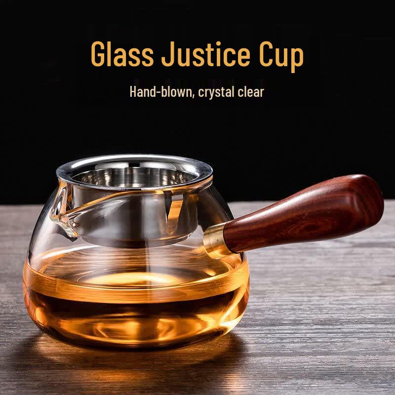 ZISIZ Heat-Resistant Glass Fairness Cup Tea Set