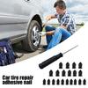 All Weather Tire Puncture Repair with Auto Vulcanizing Plugs Roadside Fixing Solution for Motorcycle Car Truck Emergency