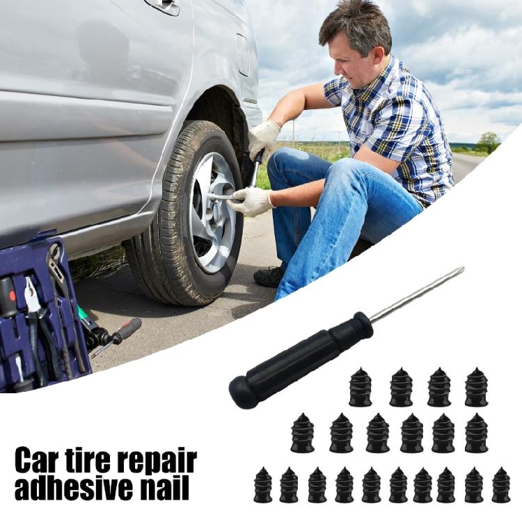 All Weather Tire Puncture Repair with Auto Vulcanizing Plugs Roadside Fixing Solution for Motorcycle Car Truck Emergency