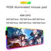 azur lane Mouse Pad RGB Gaming Mousepad Big LED Pad PC Desk Mat Luminous Mouse Pad Large Keyboard Mats Table Rug With Backlit