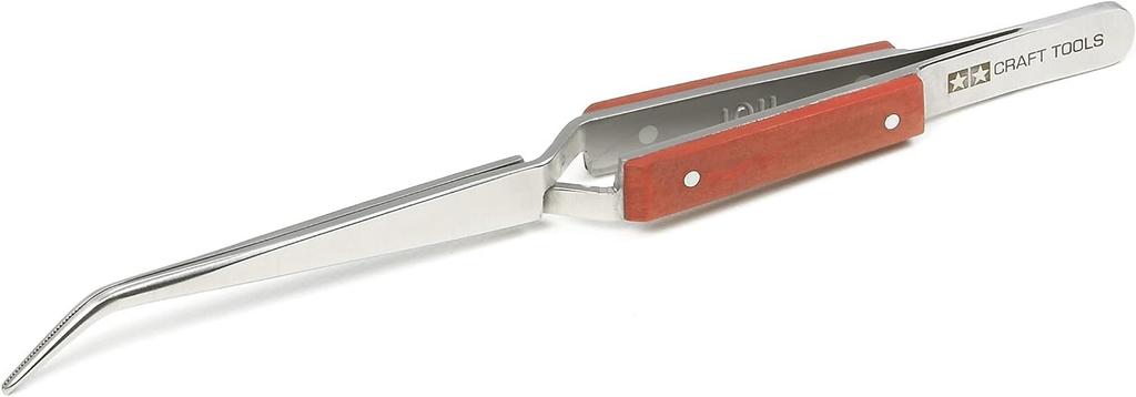 TAMIYA Craft Tool Series 102 Precision Tweezers Acting Crane Neck Plastic Model Tool 74102 No. (Reverse / Type)