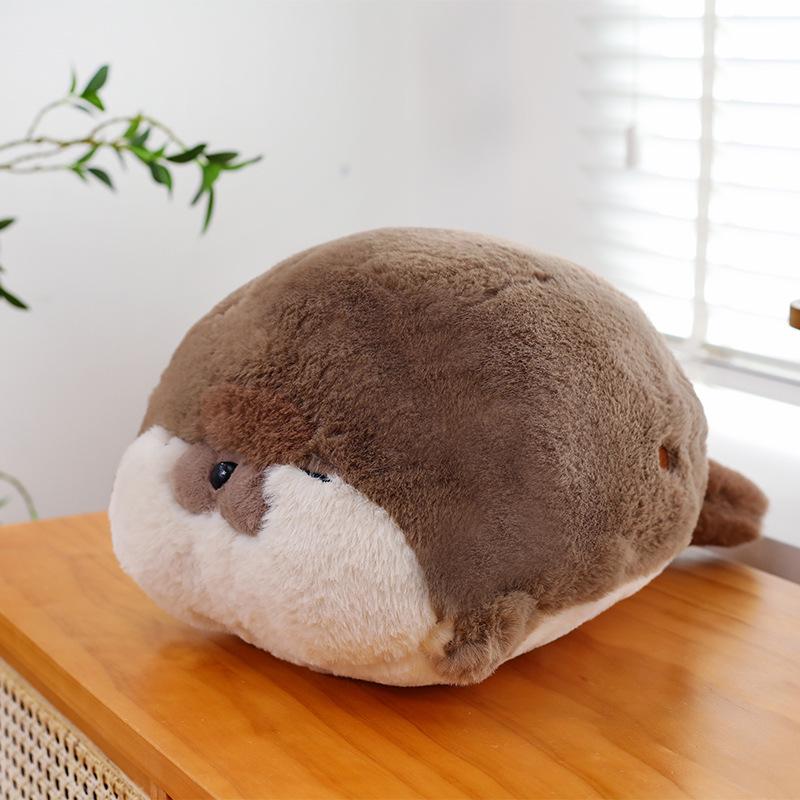 Super Soft Large Sea Otter Plush Pillow - Cute Bed Backrest & Sleeping Toy