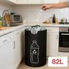 82L Empty Bottle Storage Basket, Dirty Clothes Basket, Foldable Waste Water Bottle Collection Bag, Large Capacity Garbage Bin