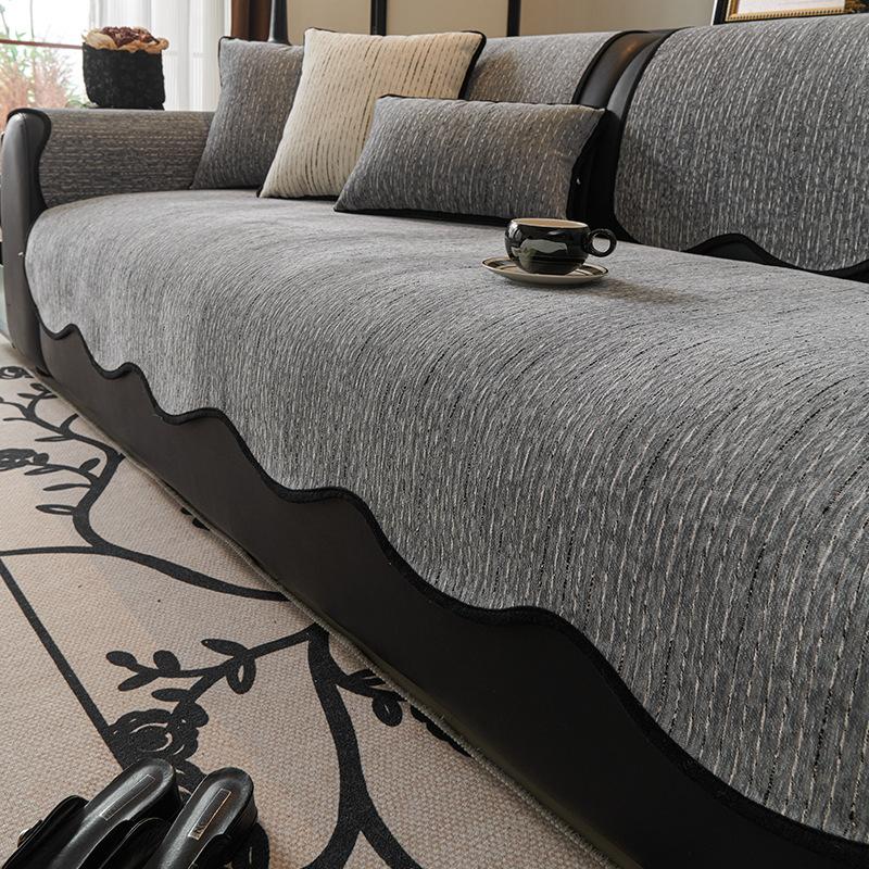 Special-Shaped Sofa Cushion  New Four-Season Universal High-End Leather Sofa Special Backrest Towel Fixed Non-Slip Cover