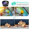 7in1 Phone Lens kit Universal Fisheye Wideangle Macro Portrait Mirror CPL Polarizer Kaleidoscope Mirror Mobile Phone Accessories