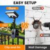 Super Bright Clip-on Solar Outdoor Light with Motion Sensor Waterproof 3 Lighting Modes Solar Lamp for Yard Garden Fence Camping