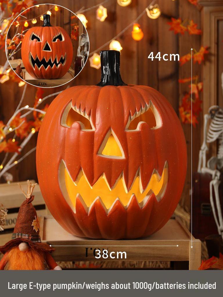 Luminous Halloween Pumpkin Lantern Decoration - Large Outdoor Display for Shopping Malls and Events