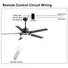 52inch Modern Ceiling Fan DC Motor Lights Lamp Home Ceiling Hanging Ceiling Fan Iron Nordic Ceiling Fan Home Ventilador