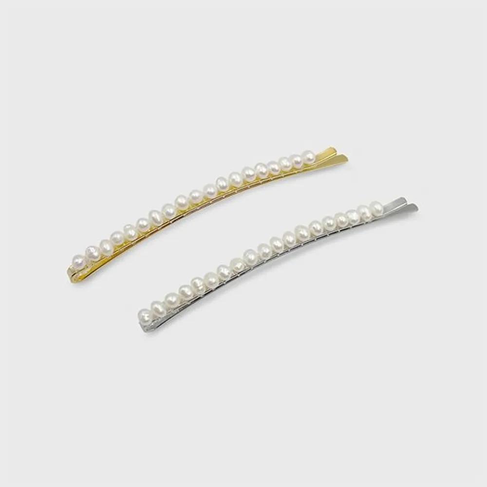 Freshwater Pearl Hairpin-S JP-24-400BP Gold