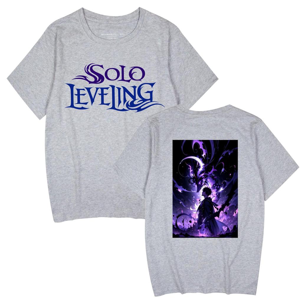 Popular Anime 'Solo Leveling' Unisex Casual Short Sleeve T-shirt for Couples