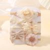 5Pcs Baby Flower Lace Bow Headband Elastic Nylon born Lovely Head Band for Girl Infant Toddler Soft Hair Accessories Gifts