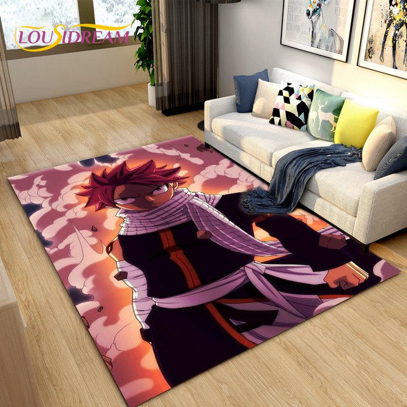Fairy Tail Japan Anime Cartoon Area Rug,Carpet Rug for Living Room Bedroom Sofa Doormat Decoration, Kids Play Non-slip Floor Mat