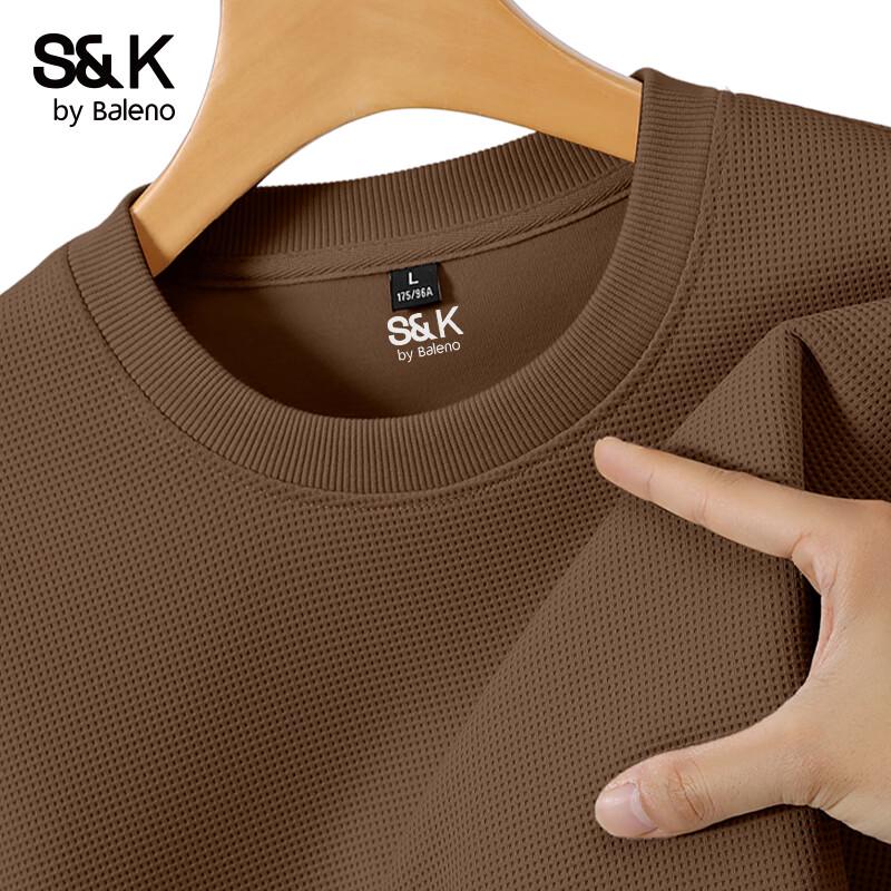 Baleno Men s S&K Series Waffle Knit Round Neck Sweatshirt L