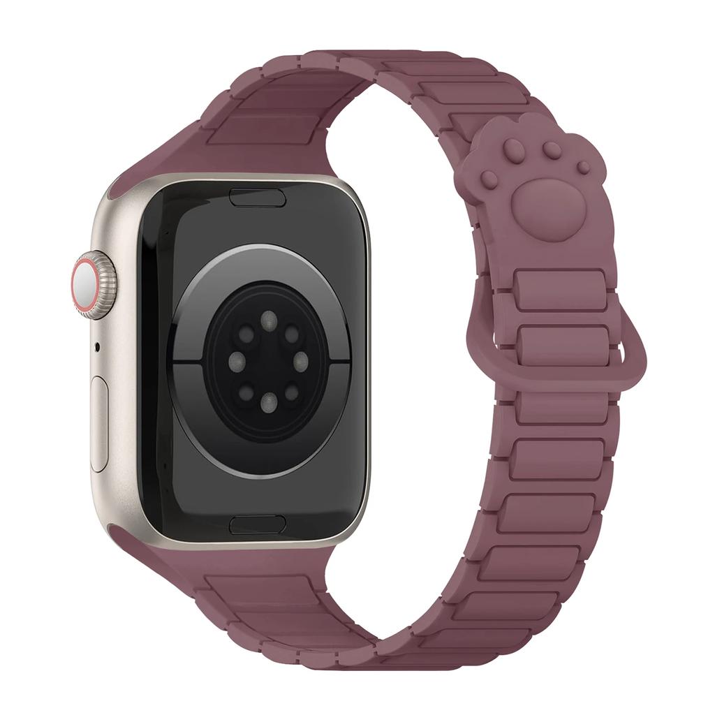 Magnetic Silicone Band for Apple Watch Ultra 3 2 49mm 46mm 42mm 45mm 44mm 40 41mm Strap IWatch Series 11 10 9 8 7 6 SE Bracelet