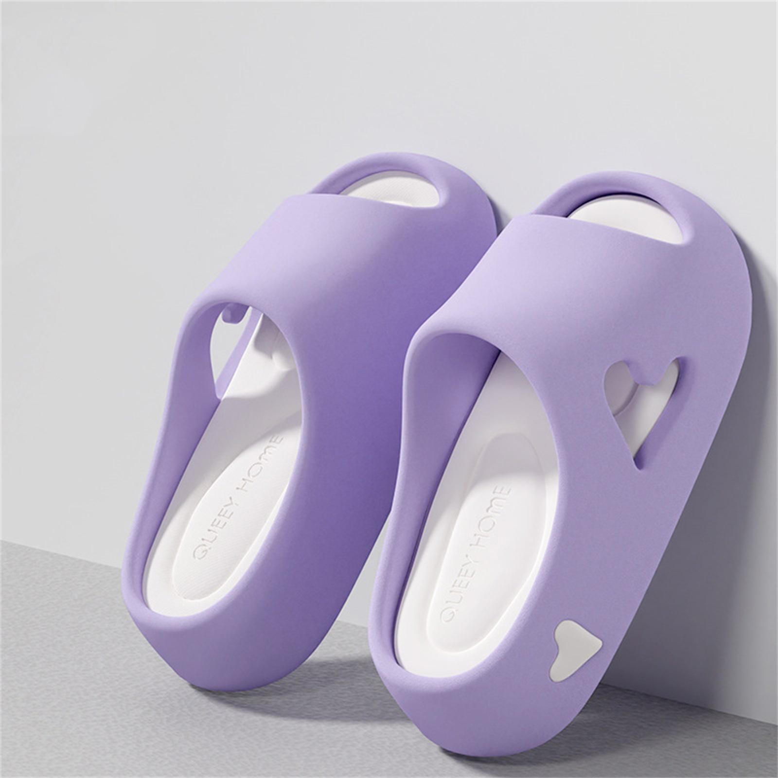 

Slippers for women in summer, home decor, feel like stepping poop, bathroom, shower, EVA slippers for women in summer 35 фиолетовый