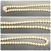 Akoya Pearl Necklace Natural Jewelry Gold Beige Approx. 40cm 7.0mm–7.5mm 30.6g Silver Clasp