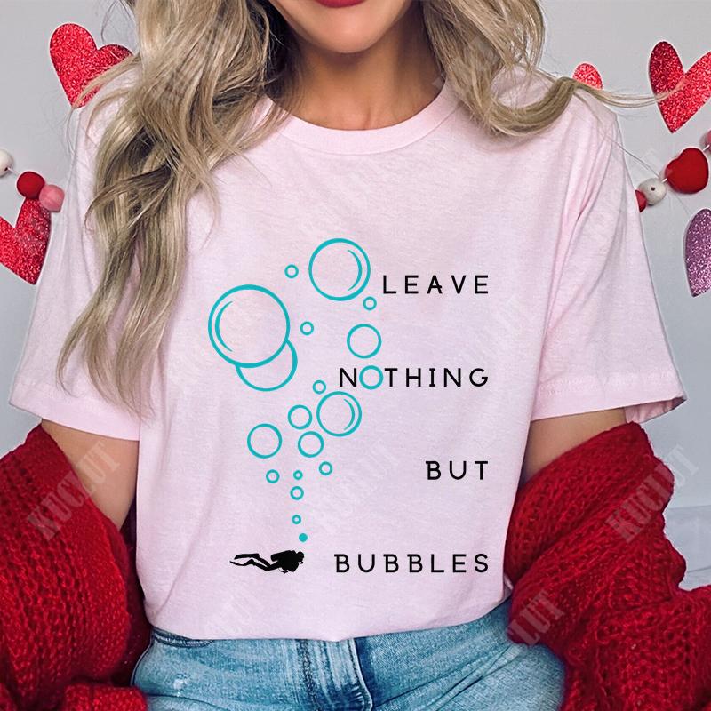 Divertente Stampa Grafica Subacqueo T Shirt Subacqueo Top Moda Girocollo Manica Corta Taglie Forti Donna T-Shirt
